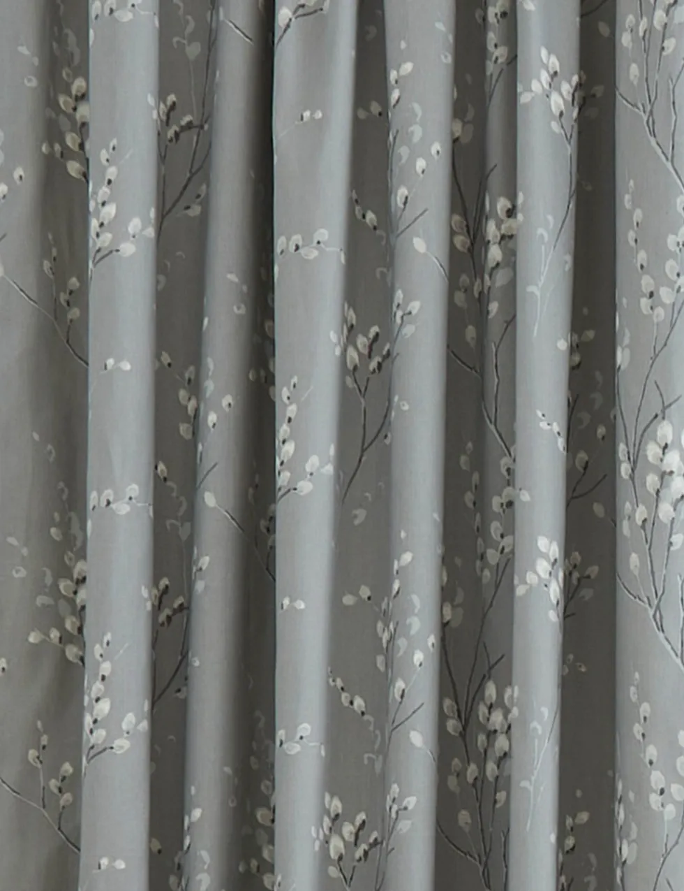 Pussy Willow Pure Cotton Pencil Pleat Curtains