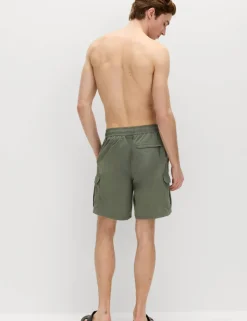 Quick Dry Longer Length Cargo Swim Shorts