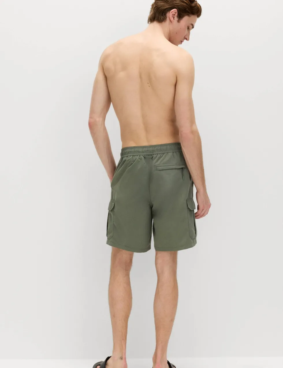 Quick Dry Longer Length Cargo Swim Shorts