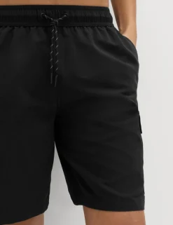 Quick Dry Longer Length Cargo Swim Shorts