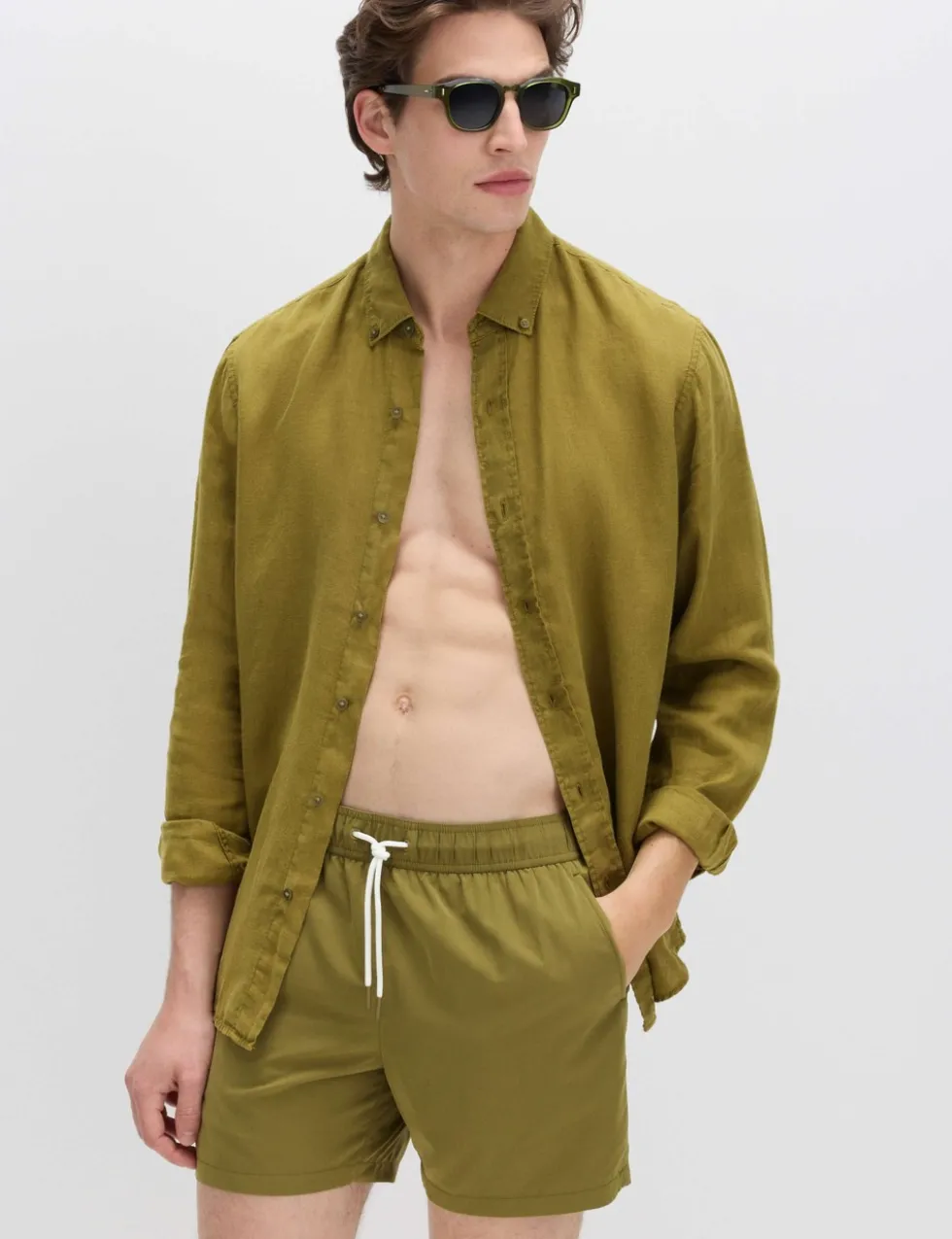 Quick Dry Plain Swim Shorts
