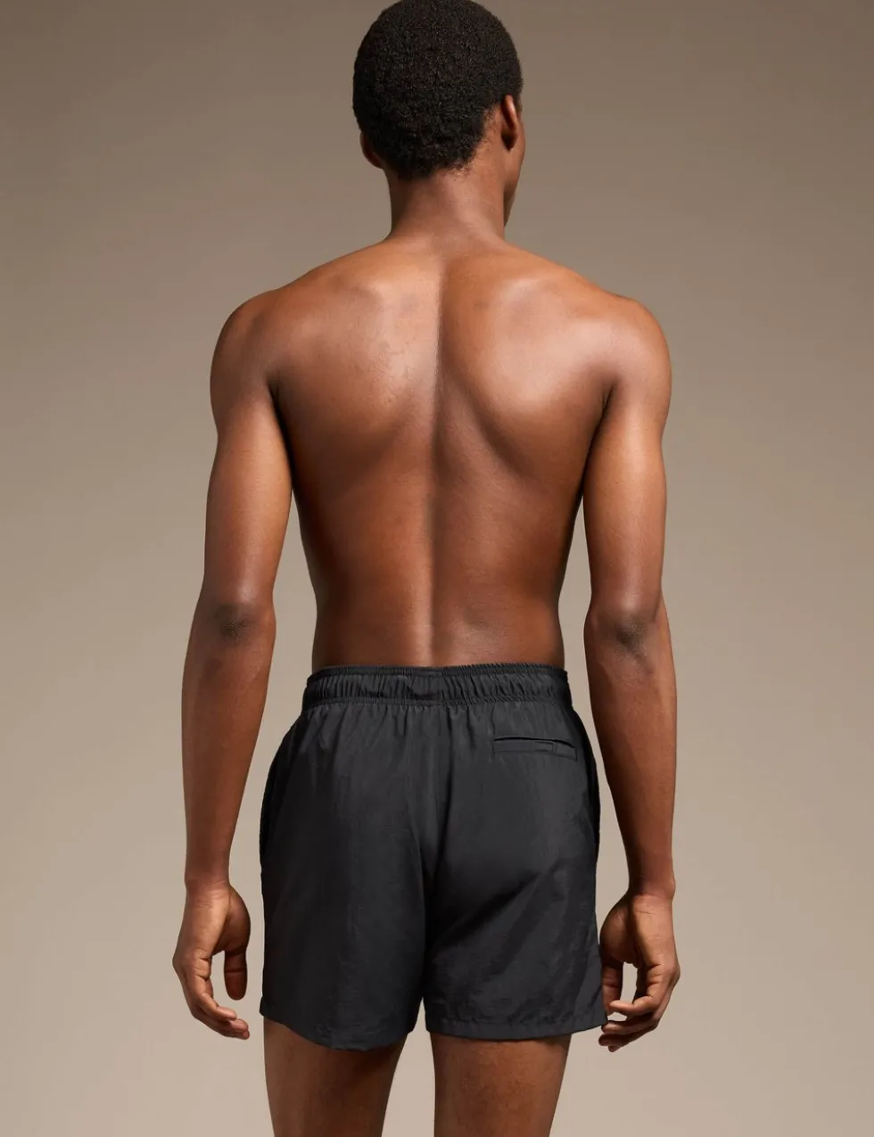 Quick Dry Pocketed Logo Graphic Swim Shorts