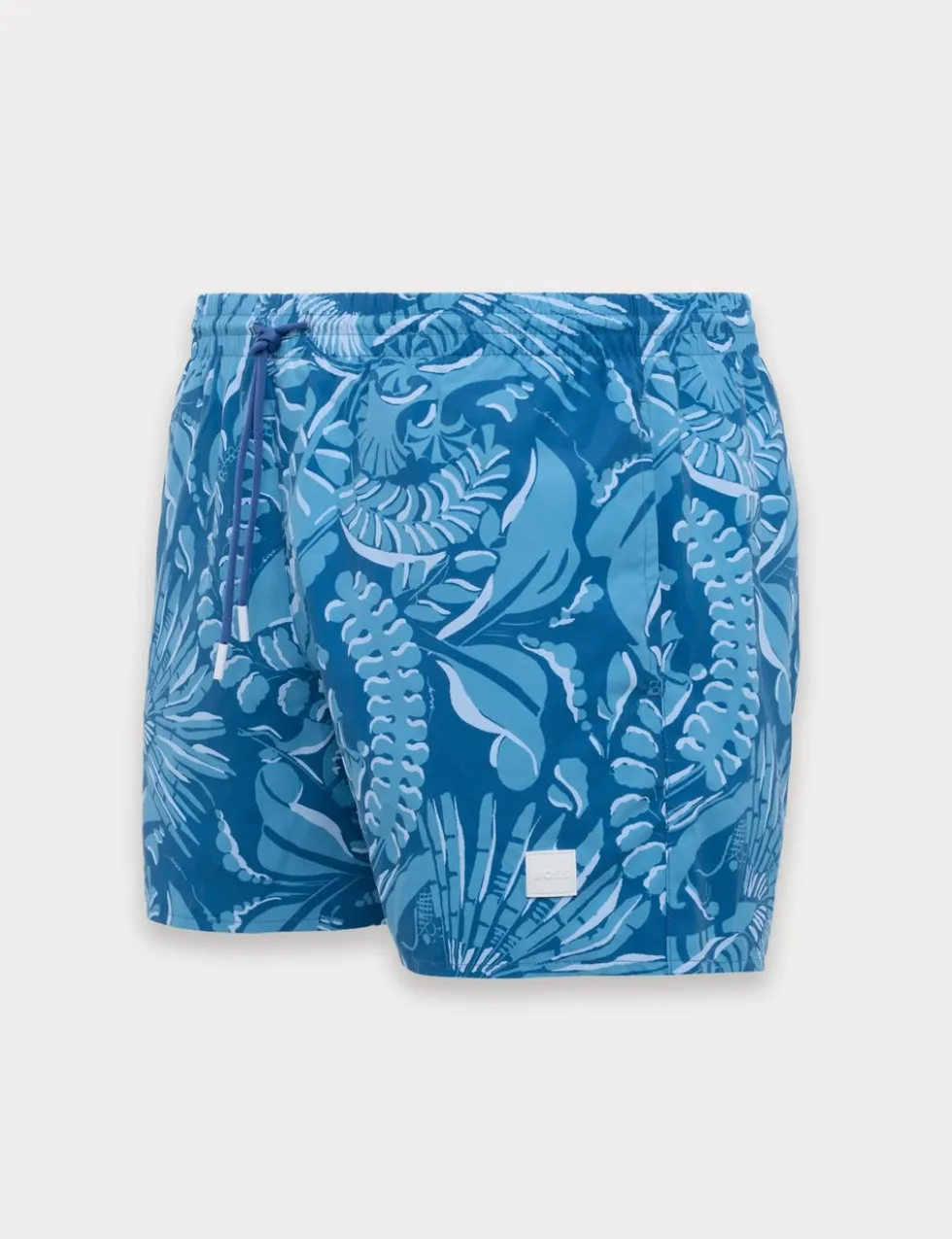 Quick Dry Pocketed Printed Swim Shorts