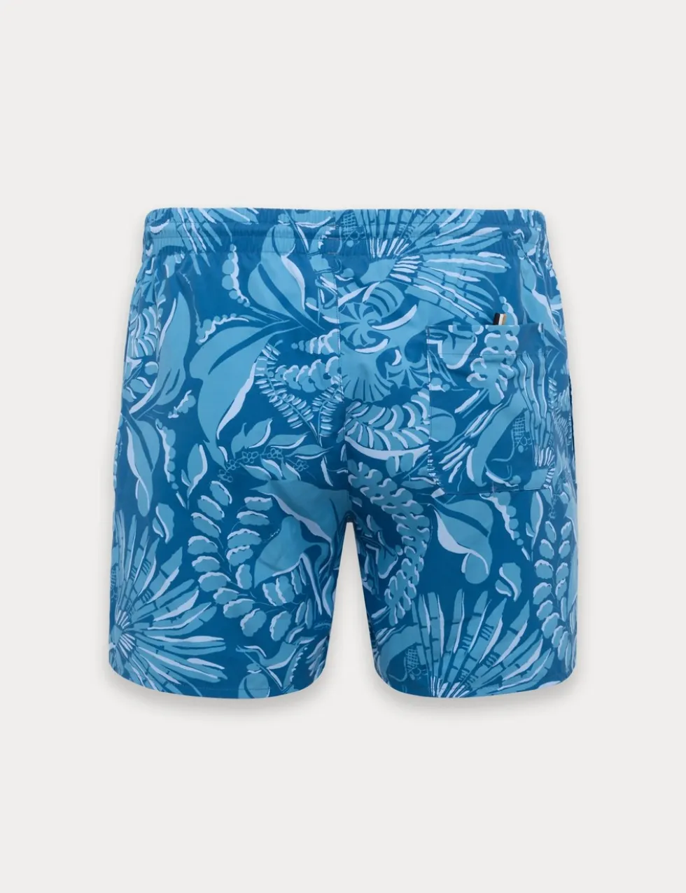 Quick Dry Pocketed Printed Swim Shorts