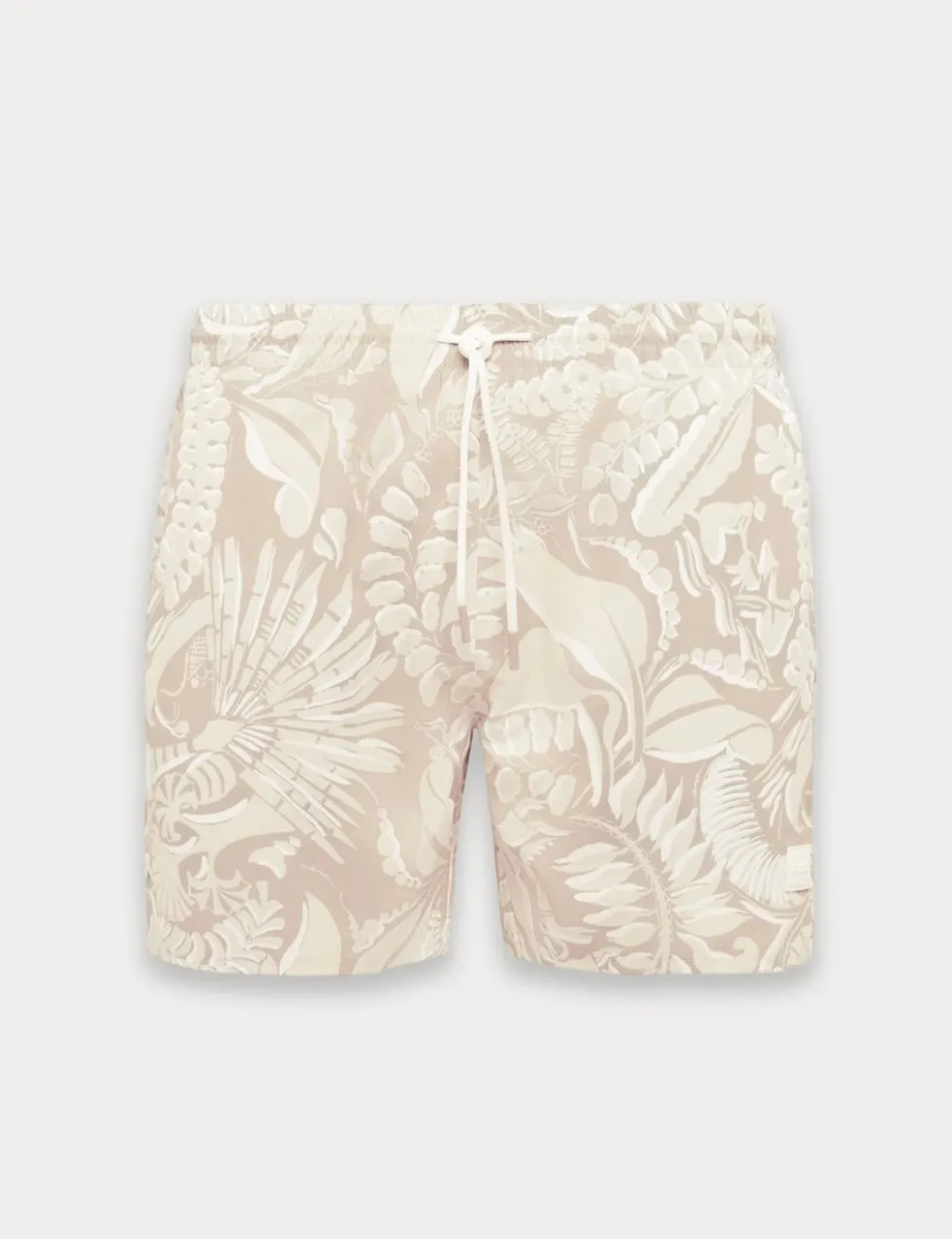 Quick Dry Pocketed Printed Swim Shorts