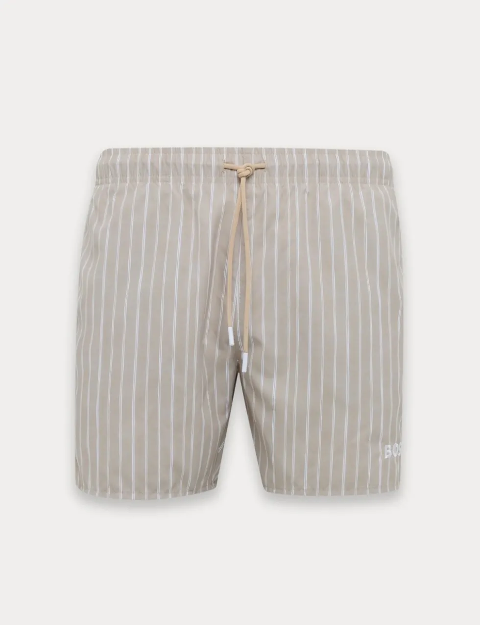 Quick Dry Pocketed Striped Swim Shorts