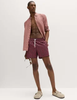 Quick Dry Printed Swim Shorts