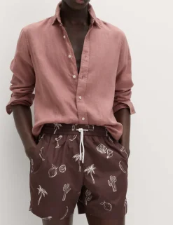 Quick Dry Printed Swim Shorts