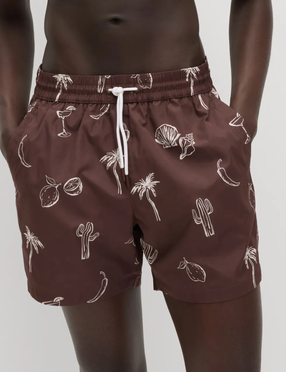 Quick Dry Printed Swim Shorts