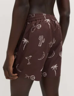 Quick Dry Printed Swim Shorts