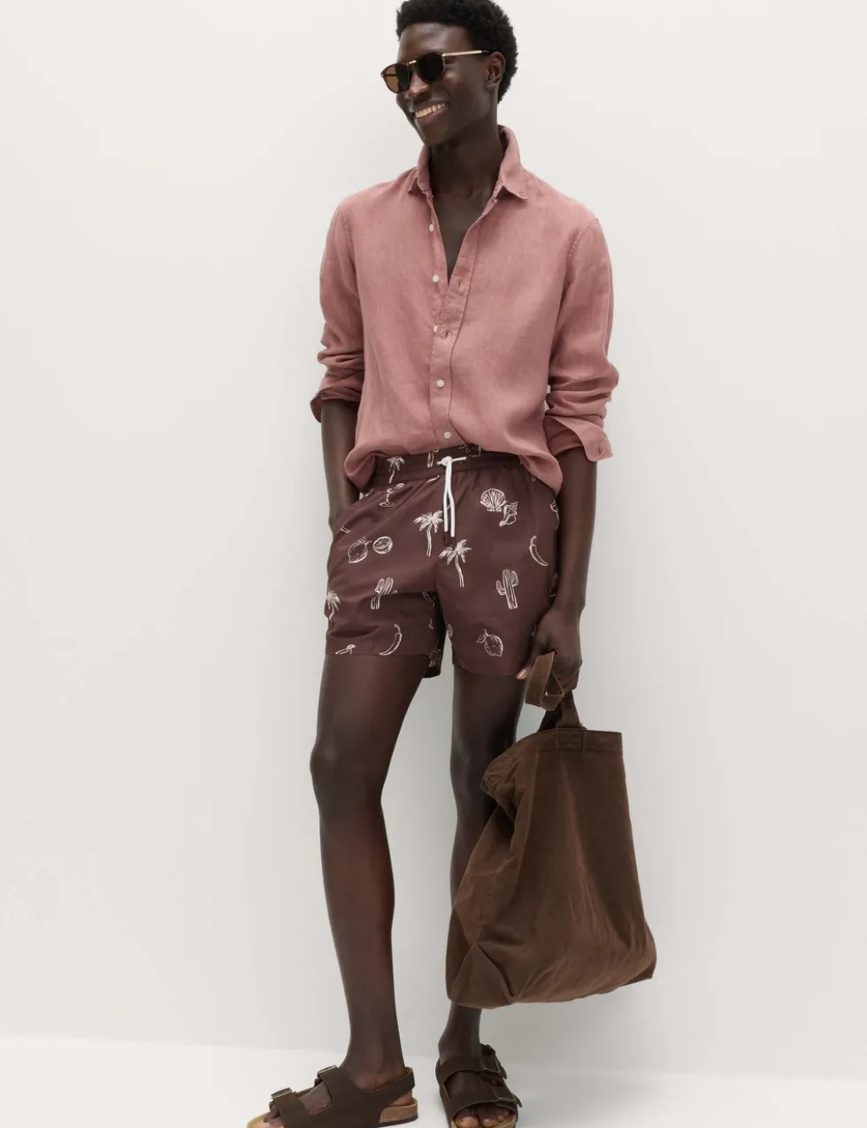 Quick Dry Printed Swim Shorts