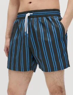 Quick Dry Striped Swim Shorts