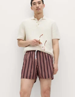 Quick Dry Striped Swim Shorts