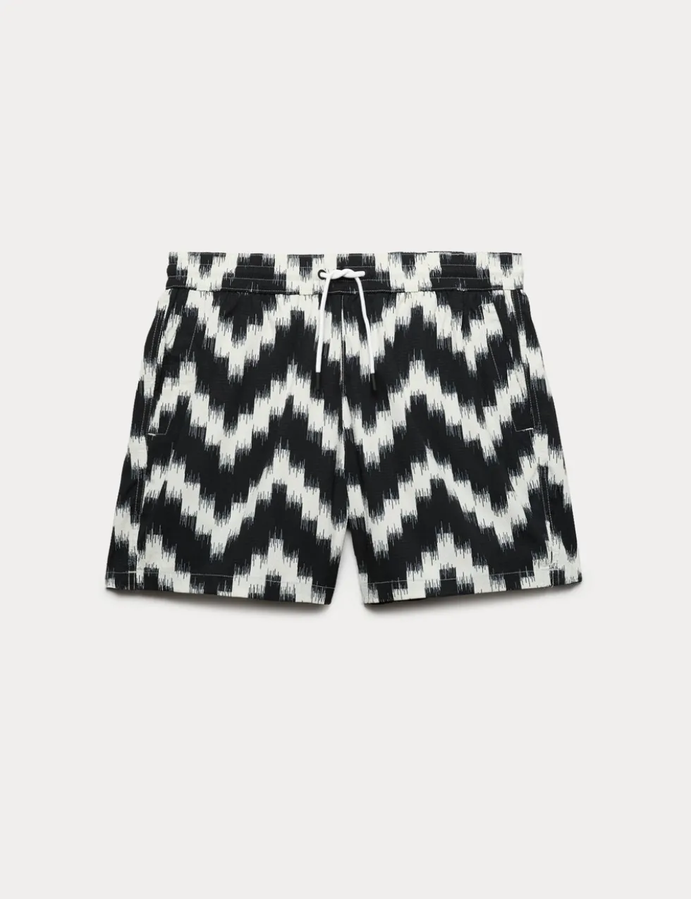Quick Dry Textured Printed Swim Shorts