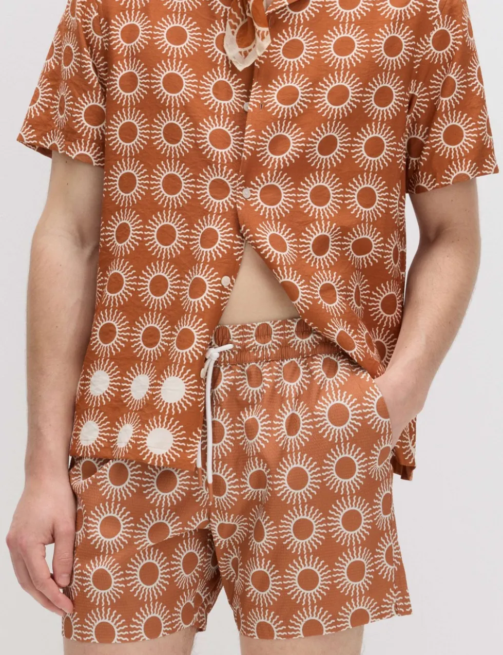 Quick Dry Textured Swim Shorts