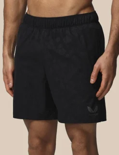Quick Dry Zip Pocket Printed Swim Shorts