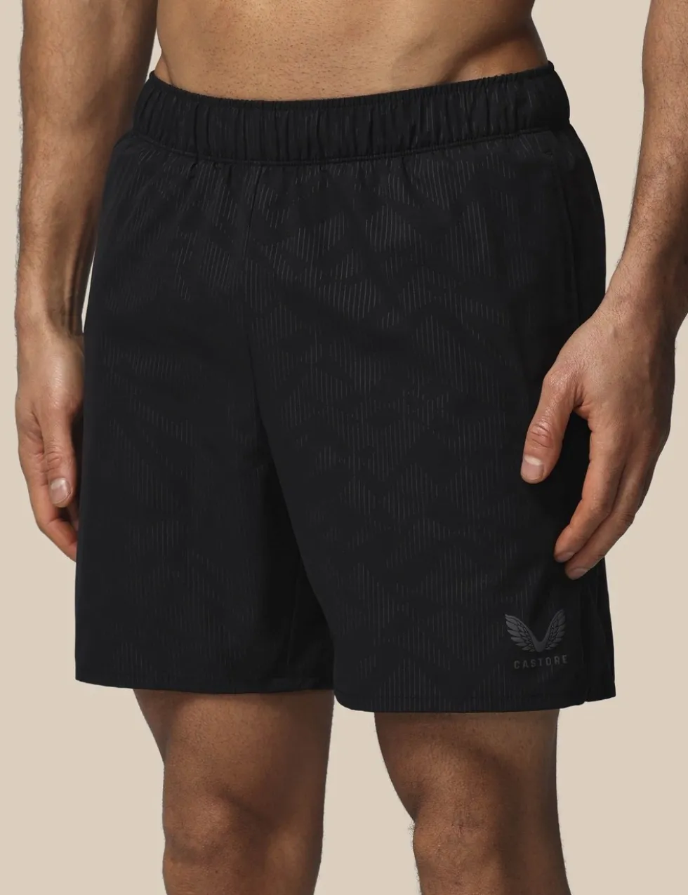 Quick Dry Zip Pocket Printed Swim Shorts