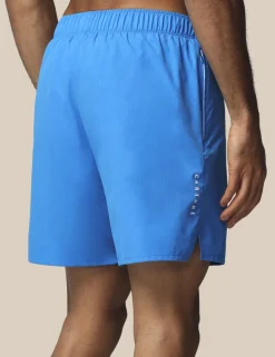 Quick Dry Zip Pocket Printed Swim Shorts