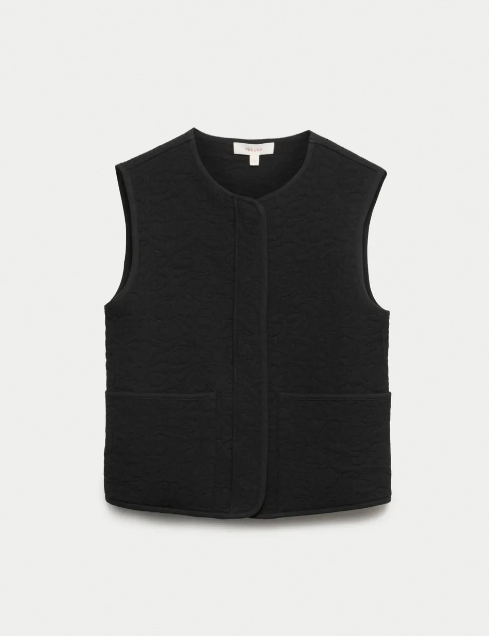 Quilted Collarless Gilet