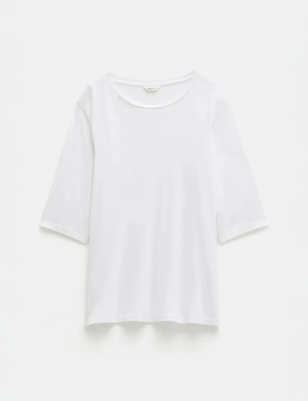 Reece Cotton Rich Crew Neck Drapey T-Shirt