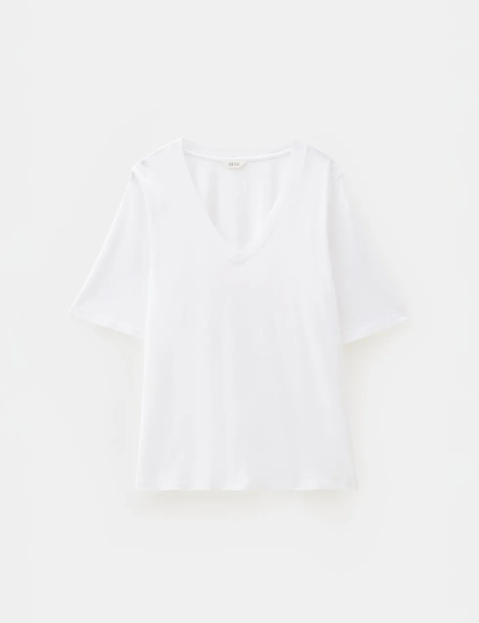 Reece Cotton Rich V-Neck Drapey T-Shirt