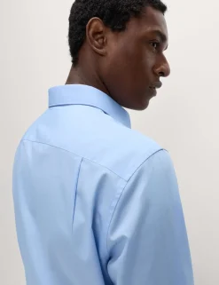 Regular Fit 2 Inch Shorter Cotton Blend Shirt