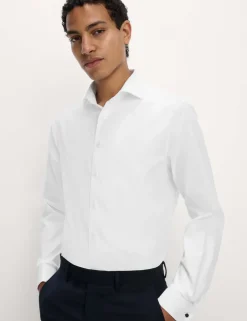 Regular Fit 2 Inch Shorter Easy Iron Pure Cotton Shirt