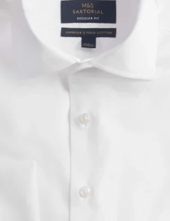 Regular Fit 2 Inch Shorter Easy Iron Pure Cotton Shirt