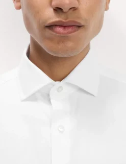 Regular Fit 2 Inch Shorter Easy Iron Pure Cotton Shirt