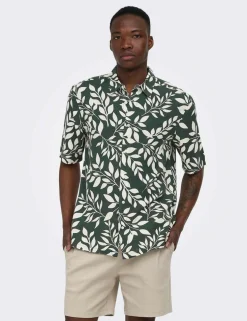 Regular Fit Abstract Print Short Sleeve Shirt