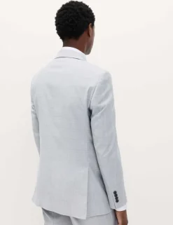 Regular Fit Check Stretch Suit Jacket