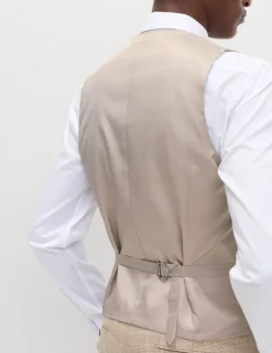 Regular Fit Check Waistcoat