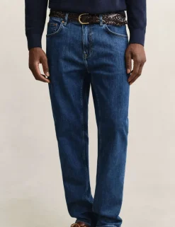 Regular Fit Clean Wash 5 Pocket Jeans
