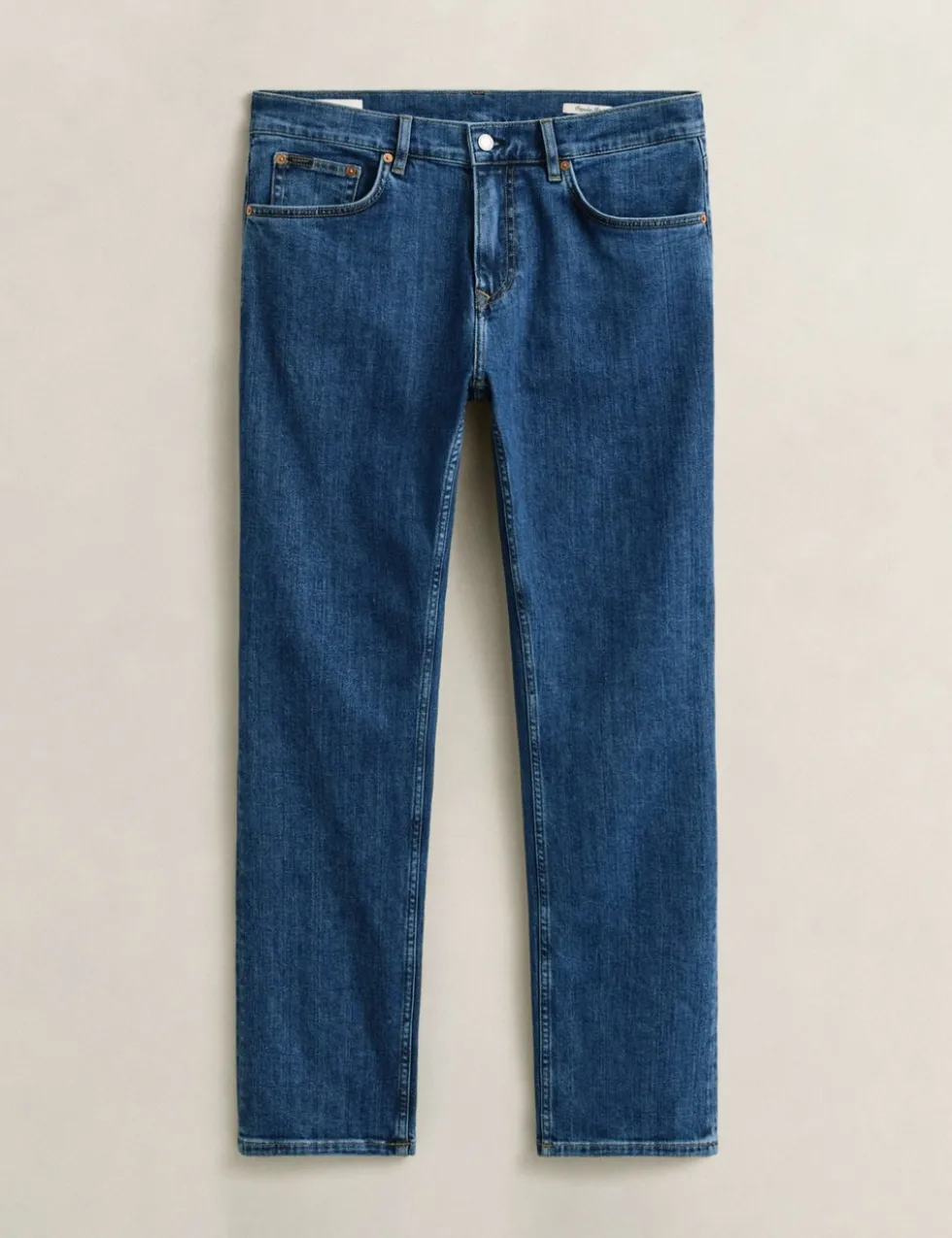 Regular Fit Clean Wash 5 Pocket Jeans