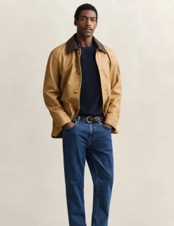 Regular Fit Clean Wash 5 Pocket Jeans