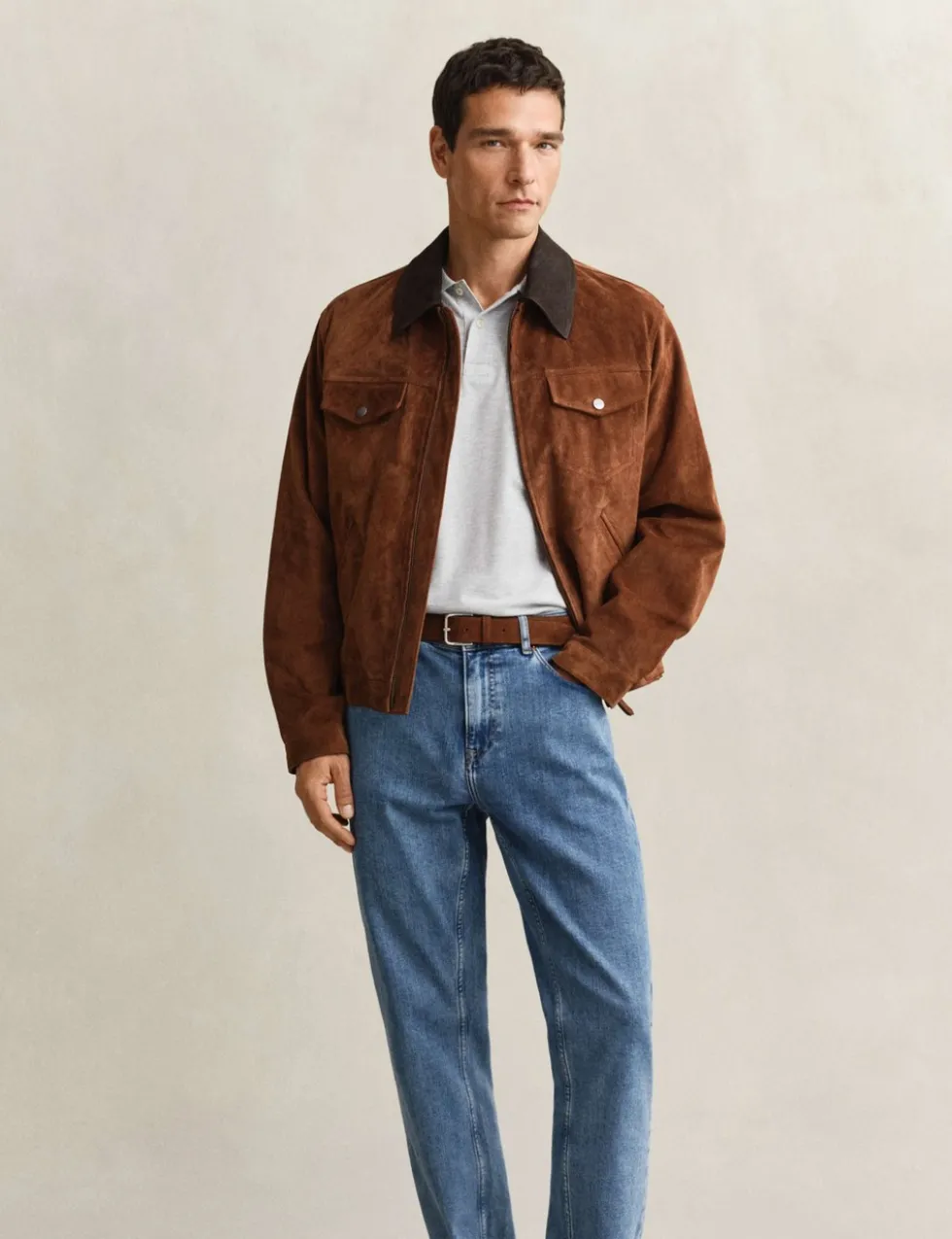 Regular Fit Clean Wash 5 Pocket Jeans