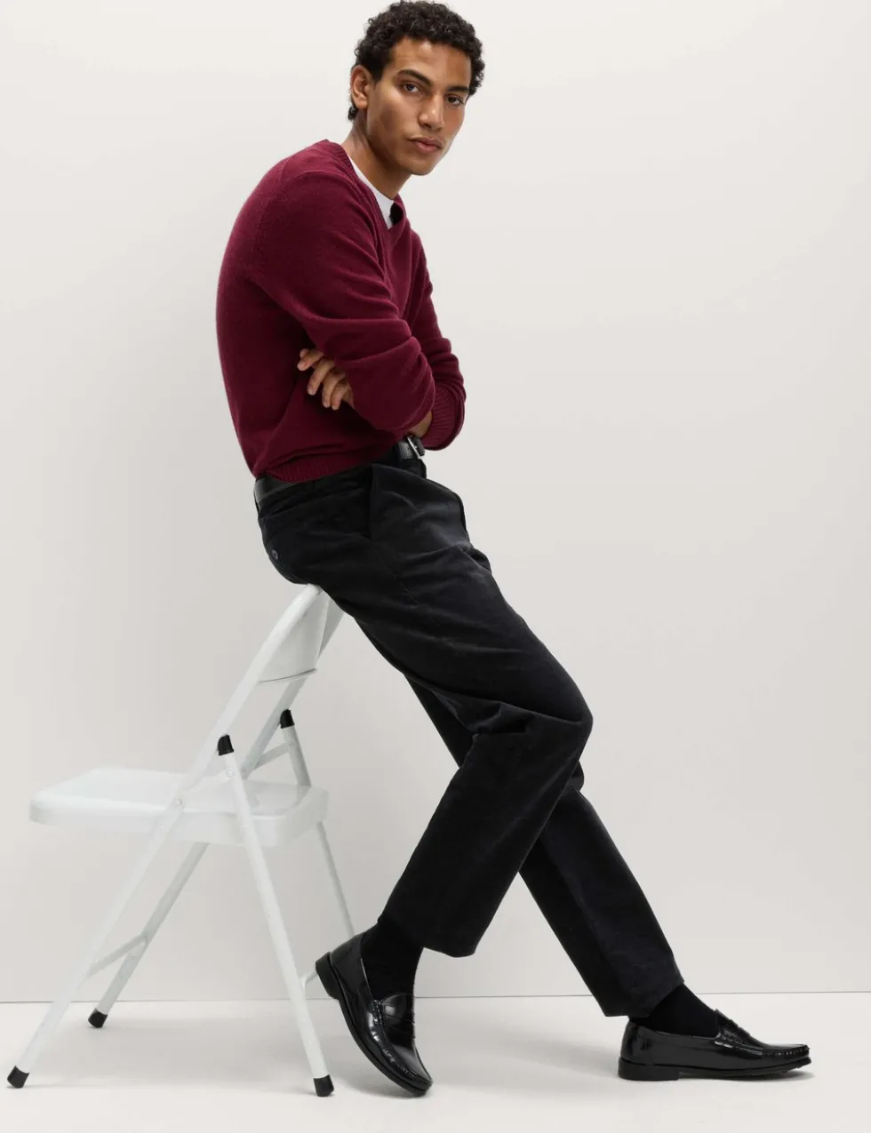 Regular Fit Corduroy Stretch Chinos
