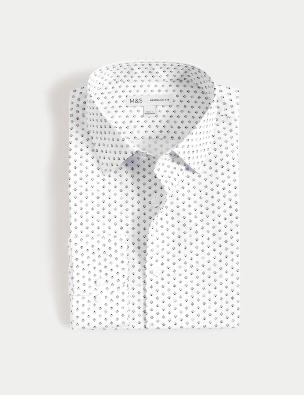 Regular Fit Cotton Blend Printed Shirt