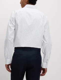 Regular Fit Cotton Blend Printed Shirt