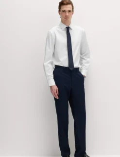 Regular Fit Cotton Blend Shirt & Tie Set