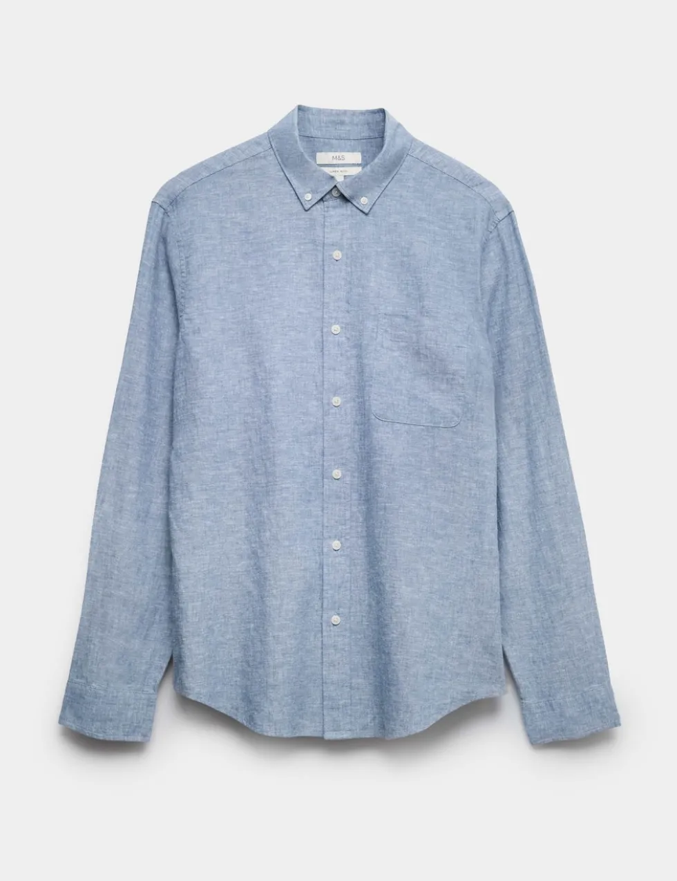 Regular Fit Cotton Linen Blend Shirt