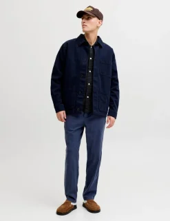Regular Fit Cotton Linen Blend Joggers