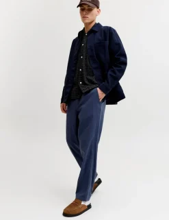Regular Fit Cotton Linen Blend Joggers