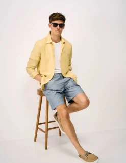 Regular Fit Cotton Linen Blend Shirt