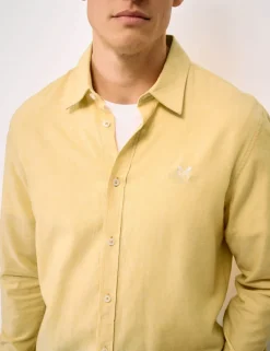 Regular Fit Cotton Linen Blend Shirt