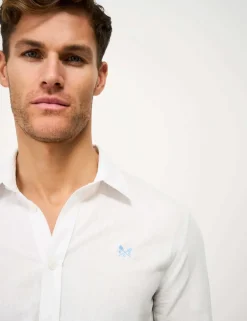 Regular Fit Cotton Linen Blend Shirt