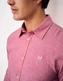 Regular Fit Cotton Linen Blend Shirt
