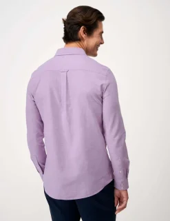 Regular Fit Cotton Linen Blend Shirt