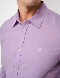 Regular Fit Cotton Linen Blend Shirt