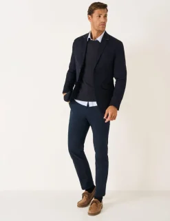 Regular Fit Cotton Rich Blazer